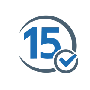 15 years experience icon