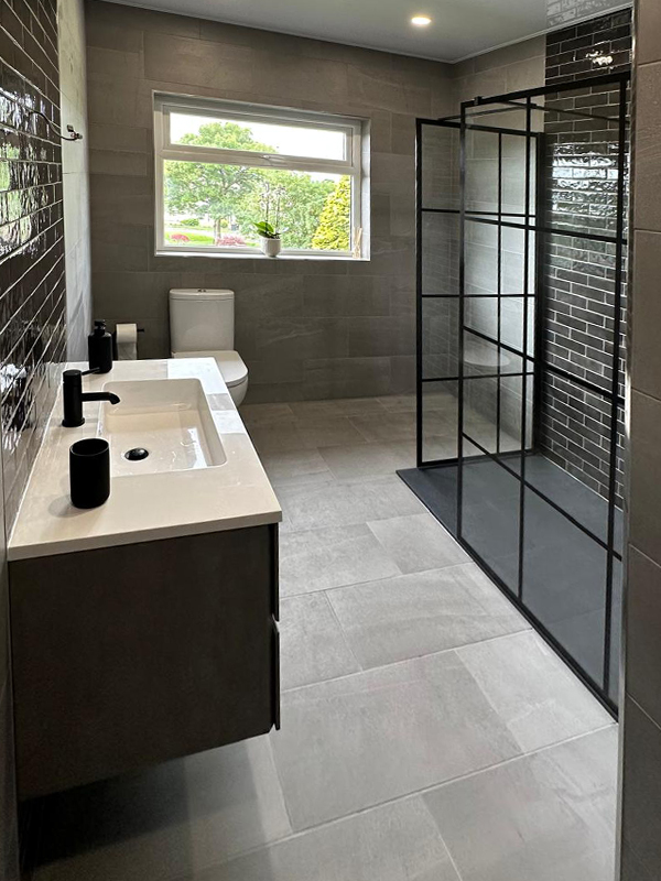 walk-in shower installation